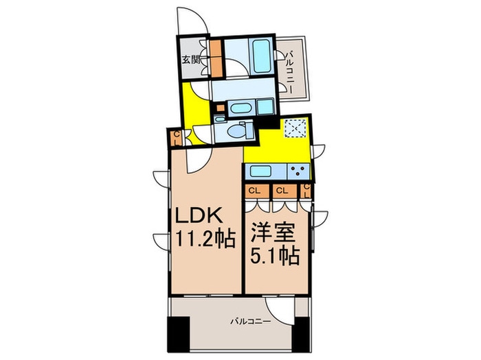 GREEN PARK水天宮前（303）の物件間取画像