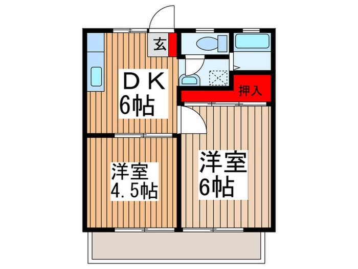 ベルハイツ入間の物件間取画像