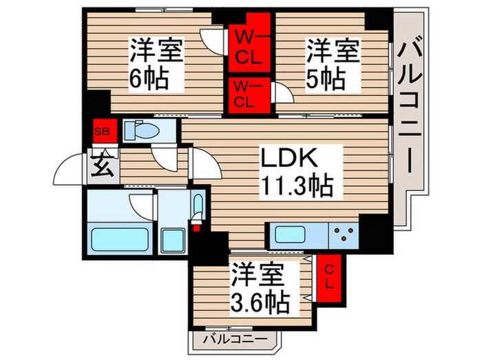 ドゥーエ南千住の物件間取画像