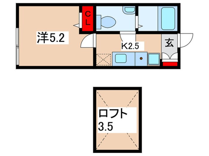 レジデンスフラーロンの物件間取画像