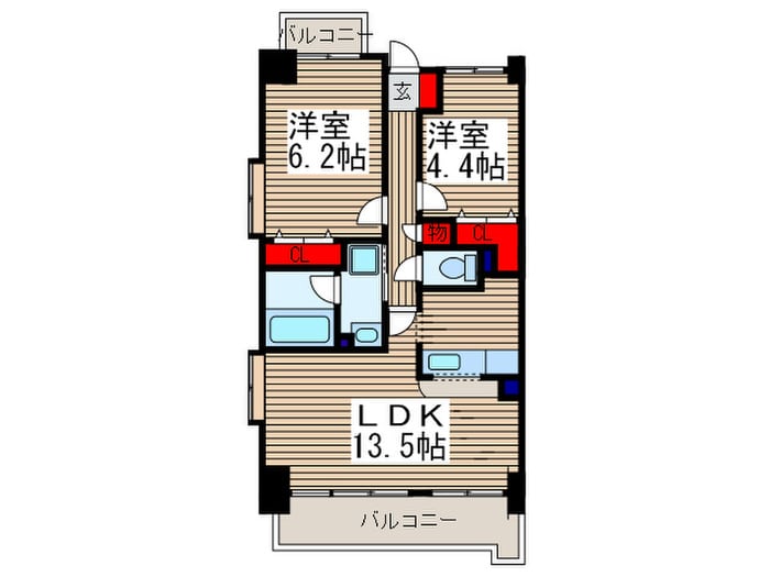 フレグランスアリス戸田の物件間取画像