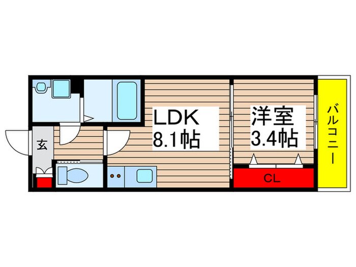 アウリイ大久保の物件間取画像