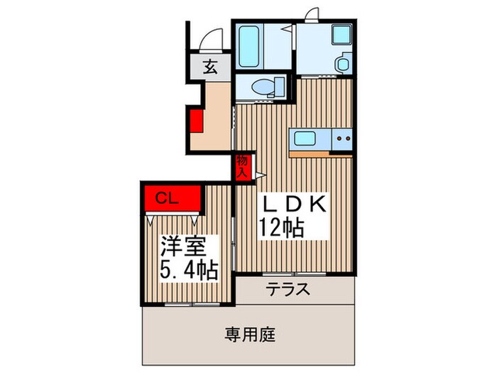 ハピネスの物件間取画像