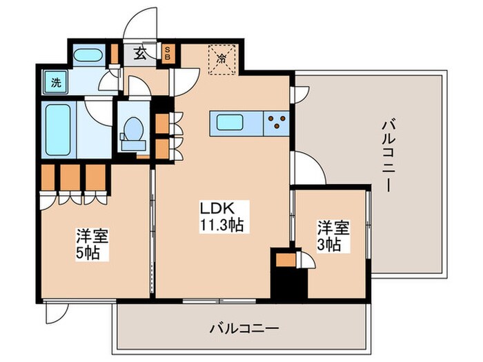 ルフォンプログレ中野坂上の物件間取画像