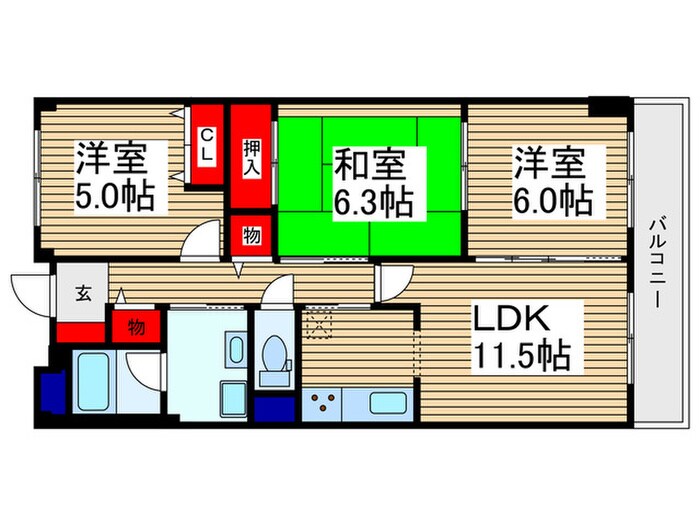 プリムローズ上福岡の物件間取画像