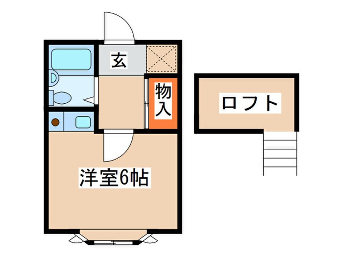 ア－バンライフＢ号棟の物件間取画像