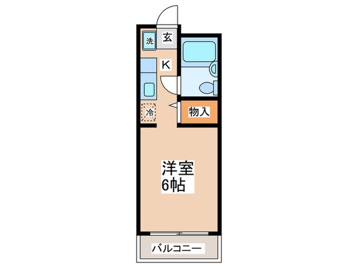 ハイツロ－ネの物件間取画像