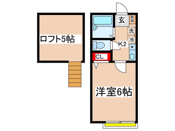 マ・ピエス東生田MASEの物件間取画像