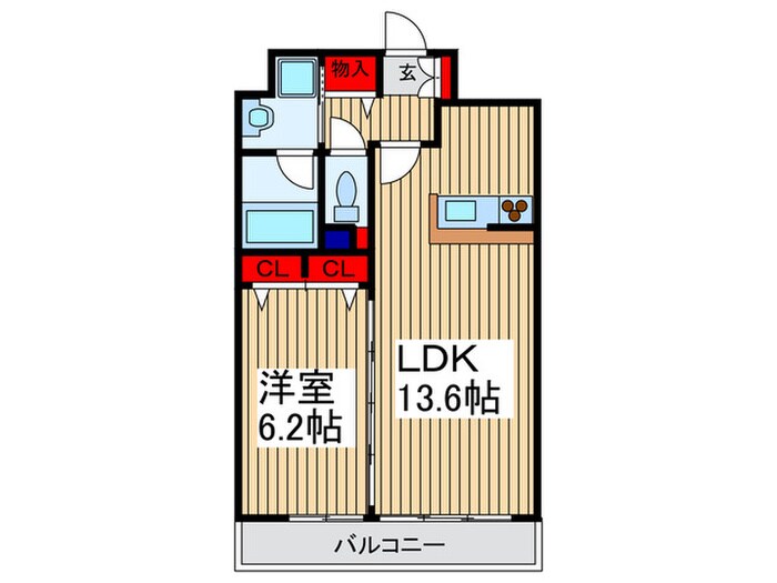 甲斐ヴィレッジの物件間取画像