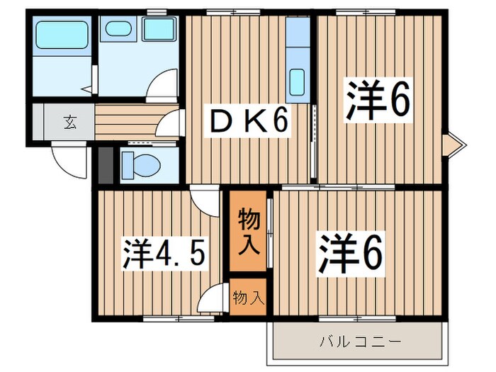 カサグラシアＢの物件間取画像