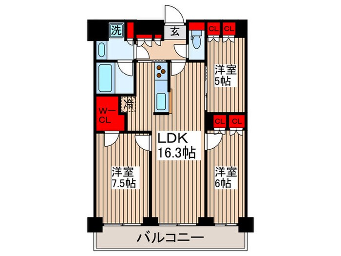 パ－クアクシス辰巳ステ－ジの物件間取画像