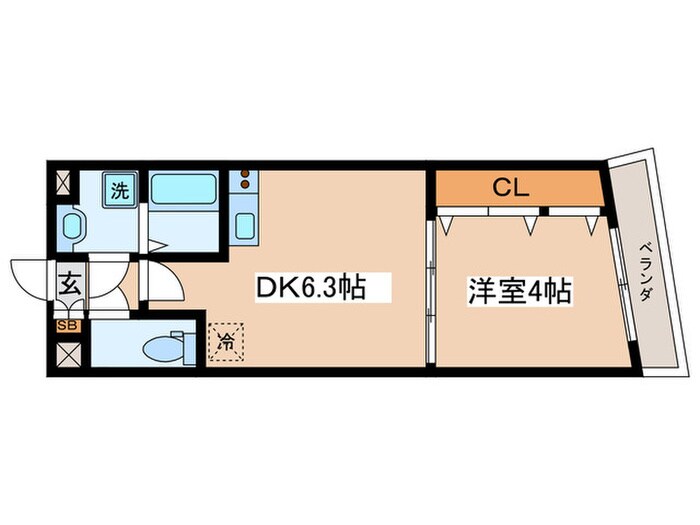 CryistalCourt大山の物件間取画像