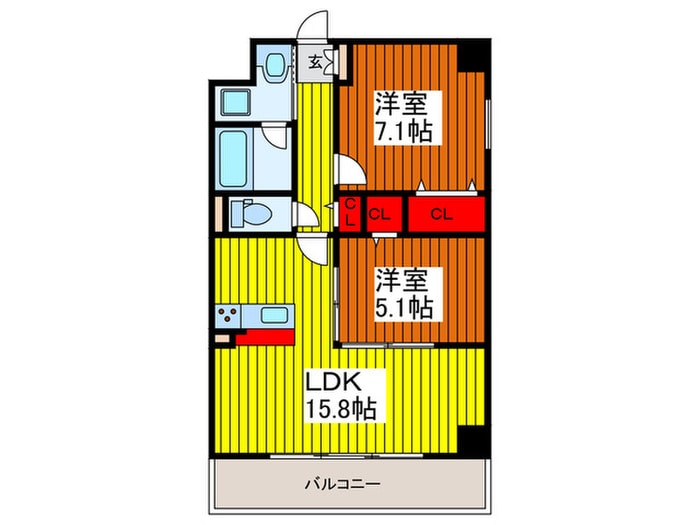 PRIME RESIDENCE NAMIKIの物件間取画像