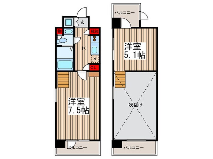 ＬａＳａｎｔｅ木場公園の物件間取画像