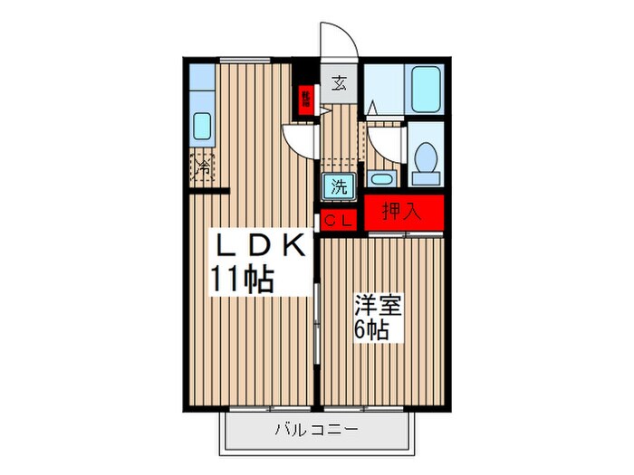 パナセゾンＡ棟の物件間取画像