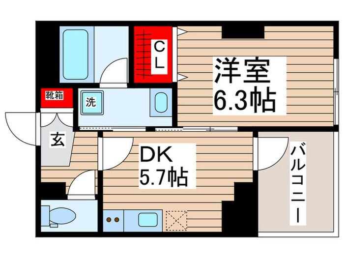 マイホーム幕張の物件間取画像