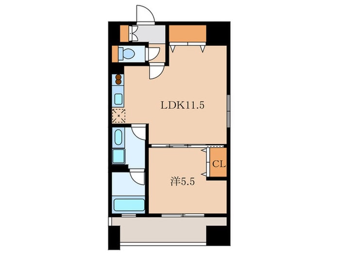 レジディア芝大門Ⅱの物件間取画像