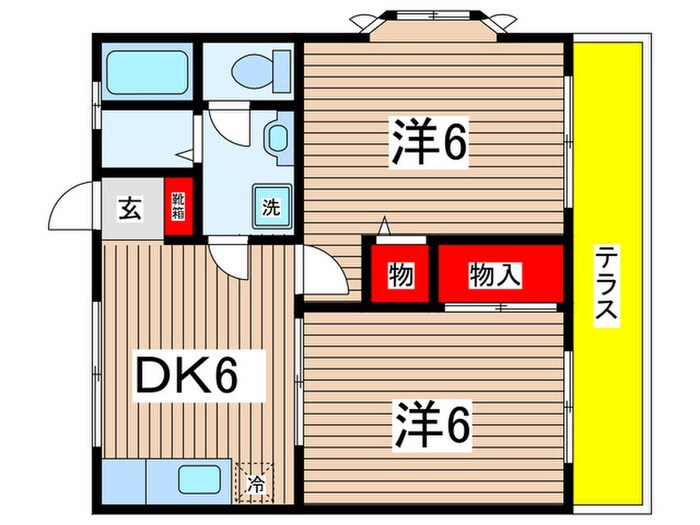 ア－バンテラスサニ－の物件間取画像