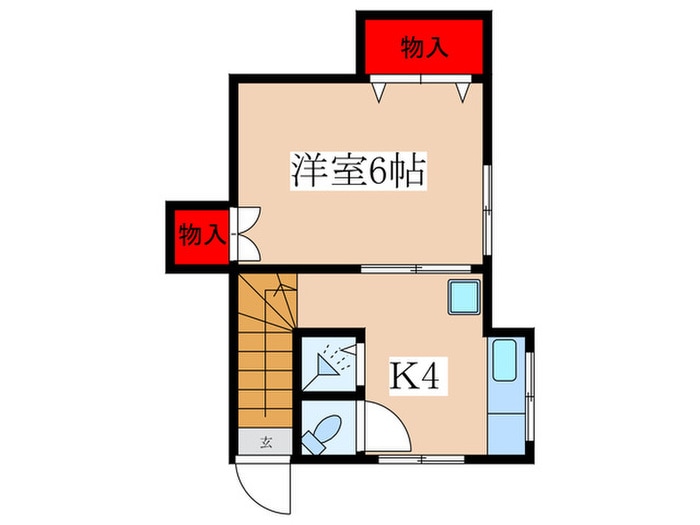 キャビン中台の物件間取画像