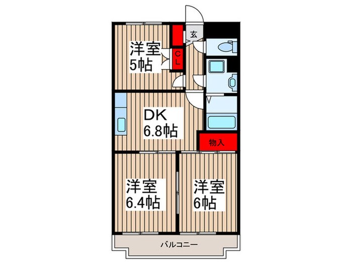 ハイツ朝霞台の物件間取画像