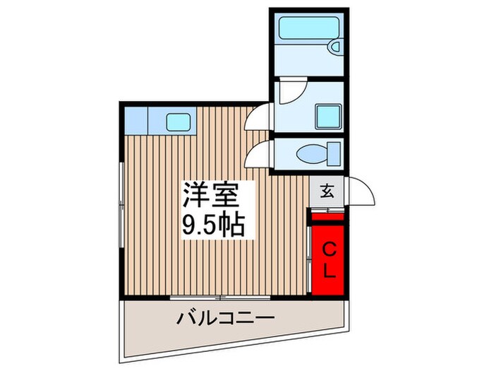 ﾃﾗｽ風の音の物件間取画像