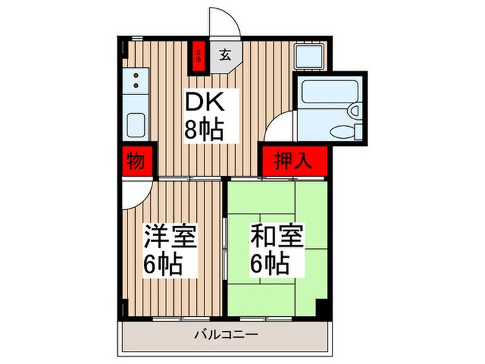 コ－ポはばの物件間取画像