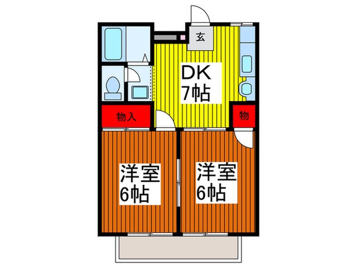 飯田ハイツの物件間取画像