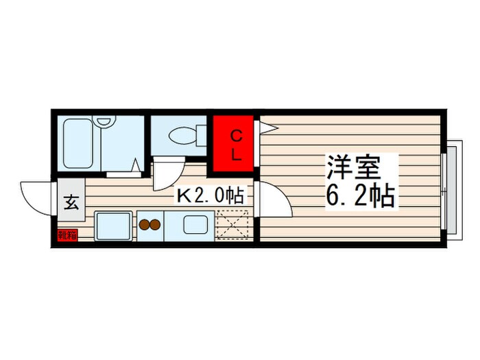 セイコ－ハウスＡ・Ｂの物件間取画像