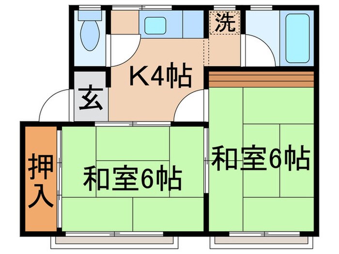 ＴＫコーポの物件間取画像