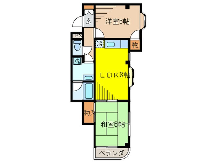 ロイヤルシティ－Ｉの物件間取画像