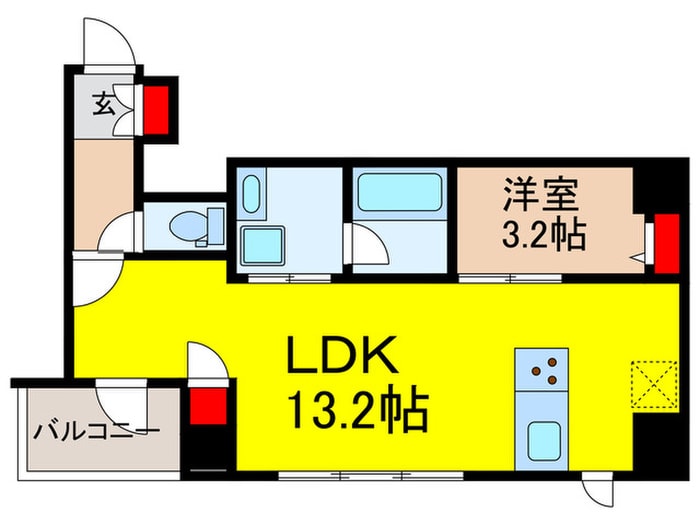 ﾌﾟﾚｰﾙ･ﾄﾞｩｰｸ日本橋浜町（302）の物件間取画像