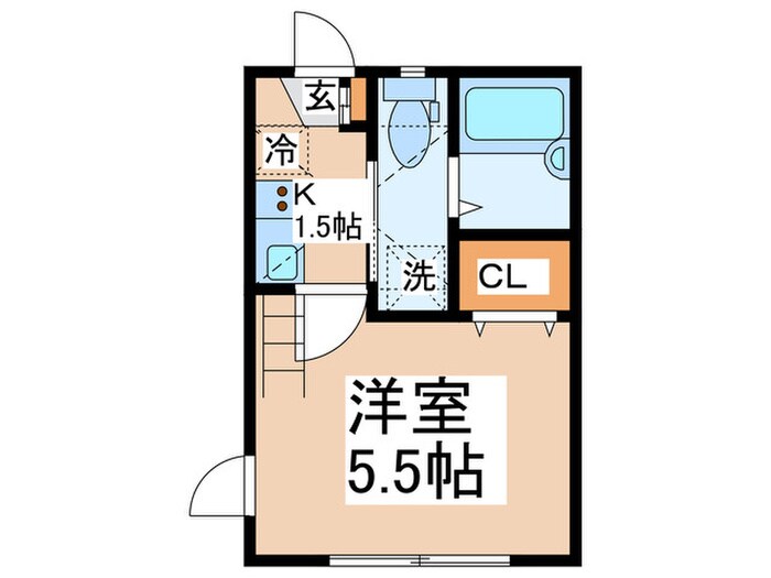 レイディアンス東山田の物件間取画像
