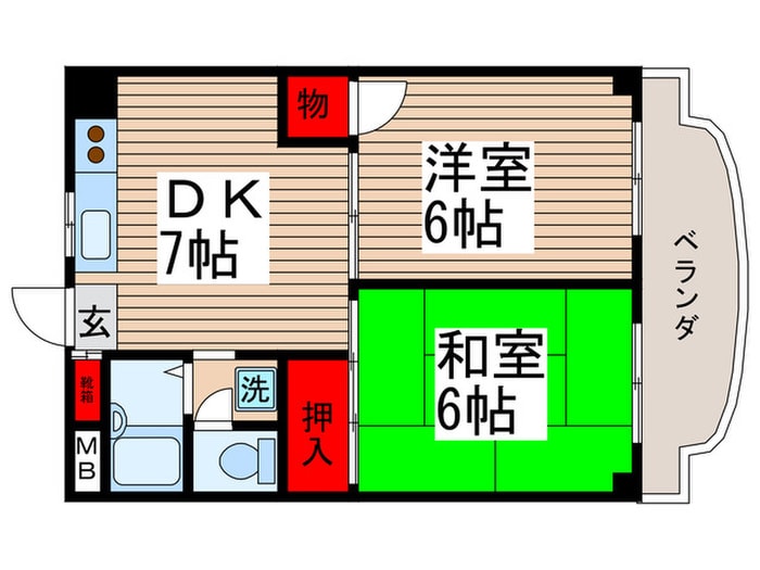 ローヤルビューの物件間取画像