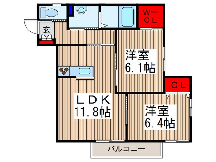 レフィナードの物件間取画像