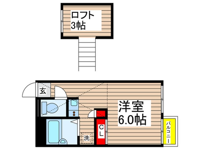 ヴィラ・メテオの物件間取画像