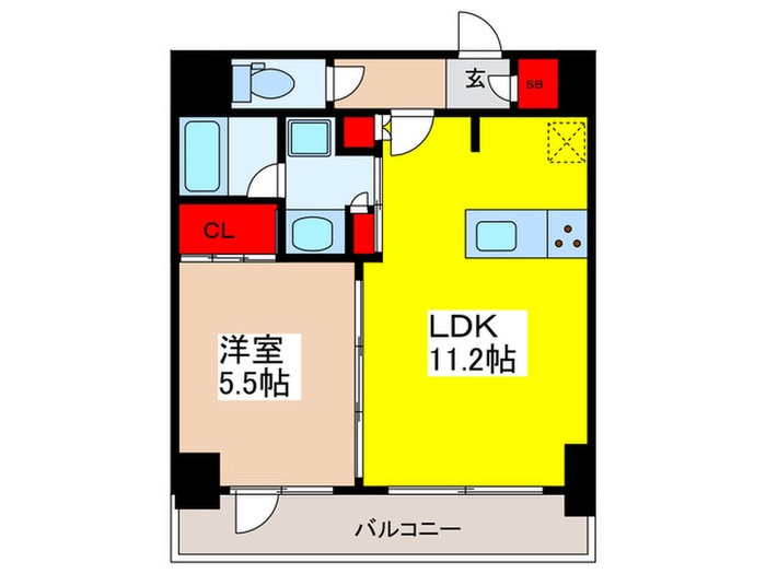 グランパセオ銀座築地の物件間取画像