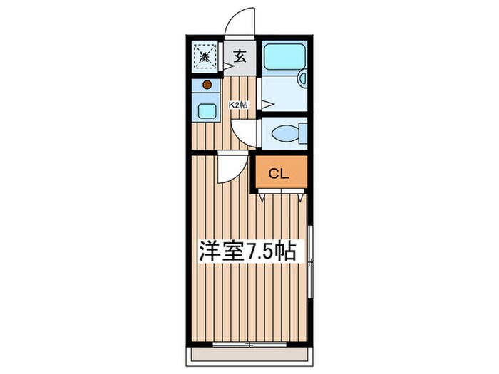 ハイツフエキの物件間取画像