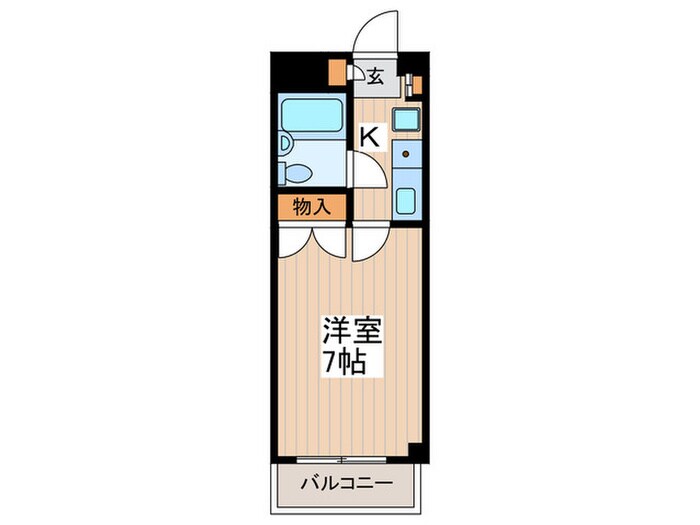 ﾗｲｵﾝｽﾞﾏﾝｼｮﾝ三鷹第三（２０６）の物件間取画像