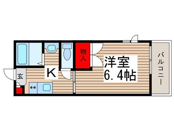 フローラ松戸の物件間取画像