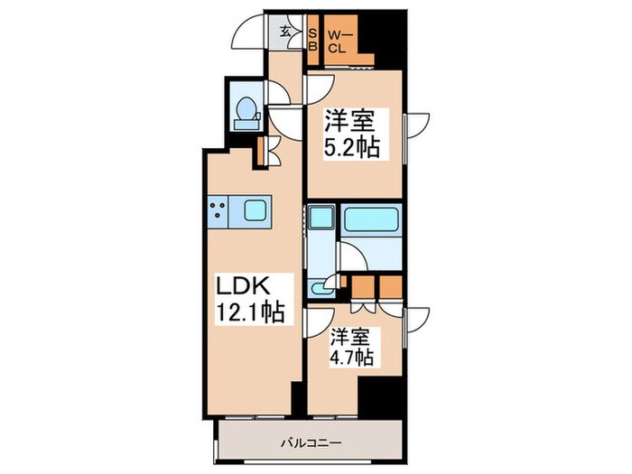 シーズンフラッツ新御徒町の物件間取画像