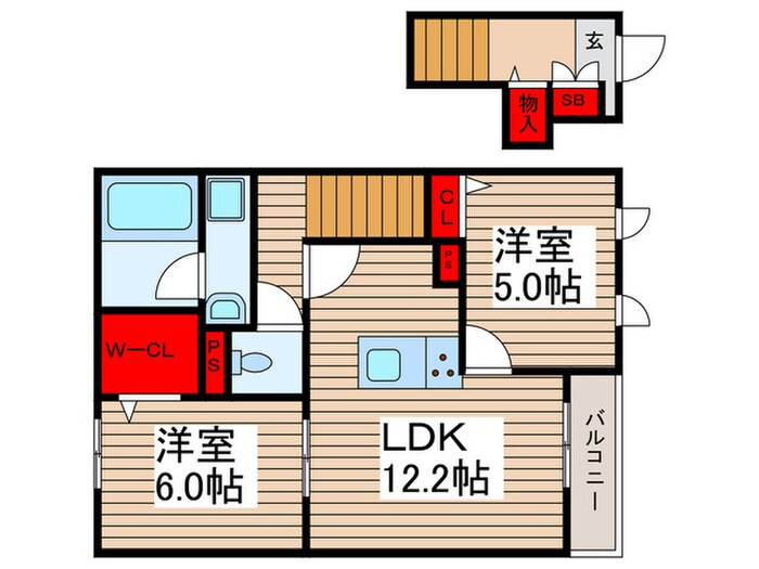 ノール西新井の物件間取画像