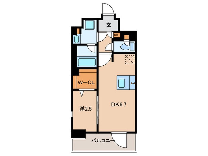 PREMIUM CUBE武蔵小山の物件間取画像