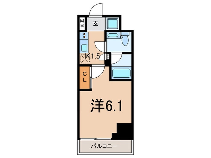 プレール・ドゥーク品川旗の台の物件間取画像