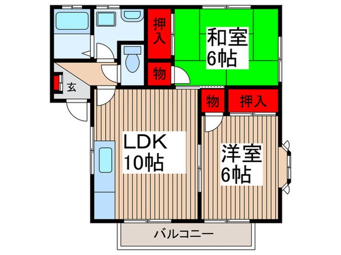 グリ－ンピアⅠの物件間取画像