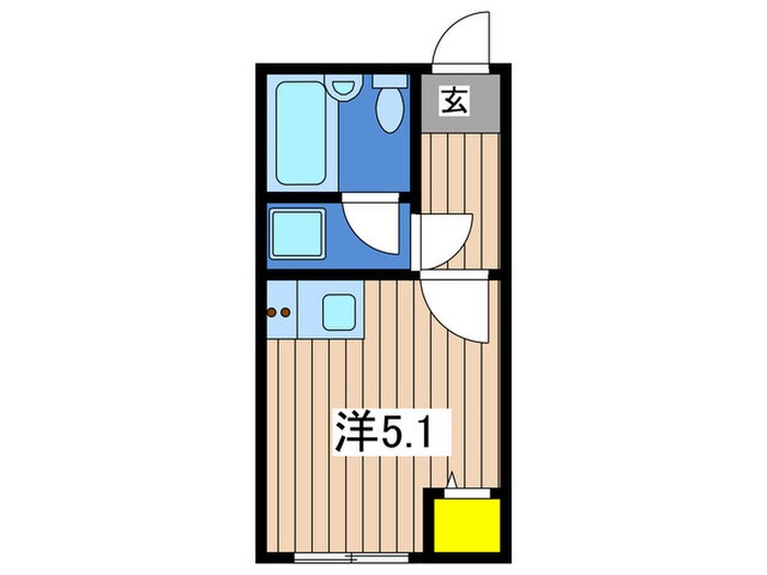 サンステージ蒔田B棟の物件間取画像