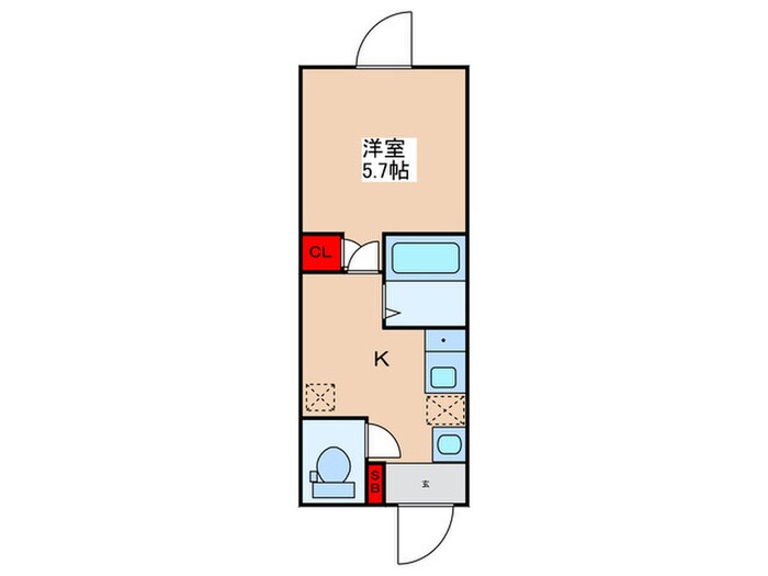 ラフォート町屋の物件間取画像