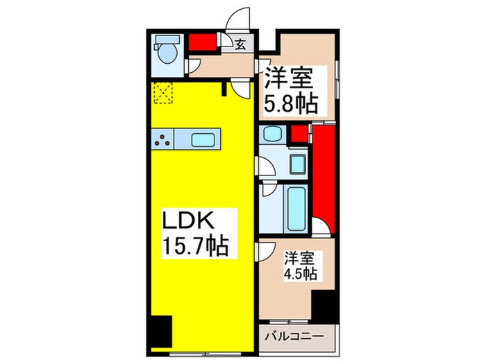 ｻﾝｾｰﾙ日本橋の物件間取画像