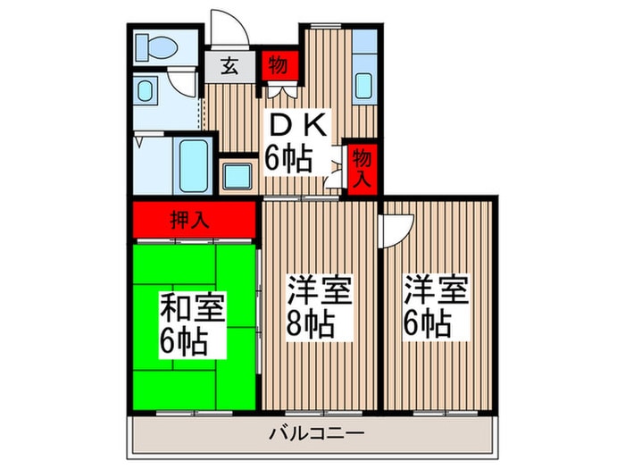 メゾンシャトレーの物件間取画像