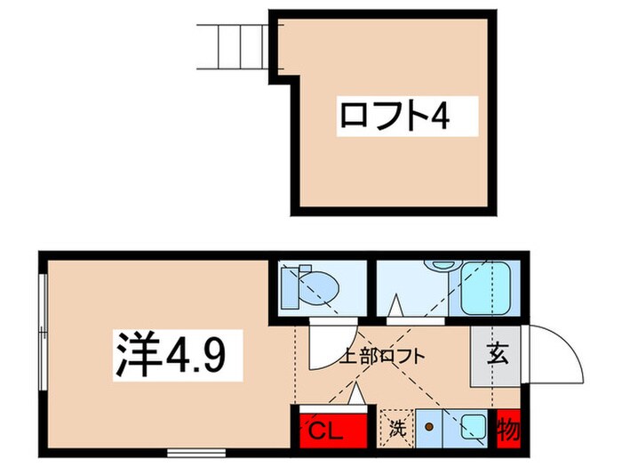 リヴィエ－ルランドオランジュの物件間取画像