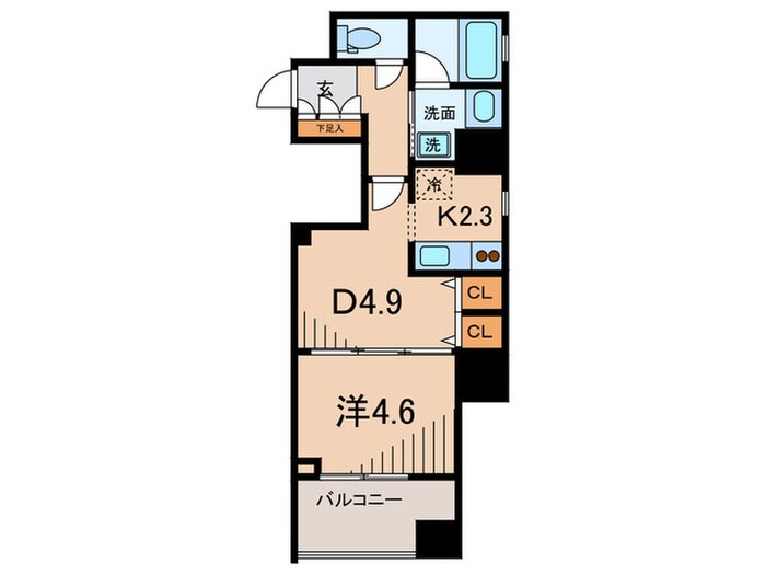 クリオ戸越銀座壱番館の物件間取画像